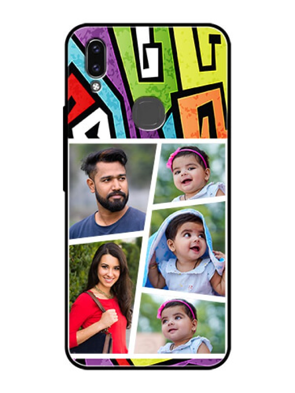 Custom Vivo V9 Pro Custom Glass Phone Case  - Graffiti pattern Design