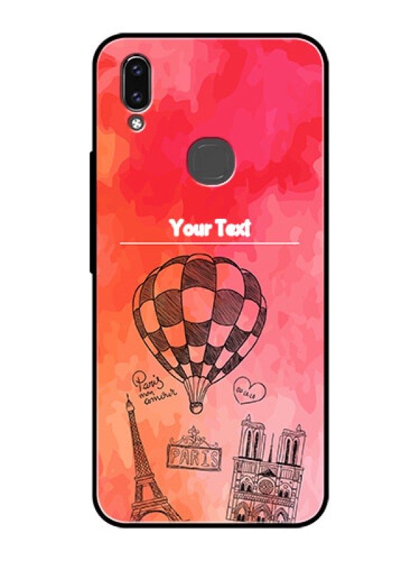 Custom Vivo V9 Pro Custom Glass Phone Case  - Paris Theme Design