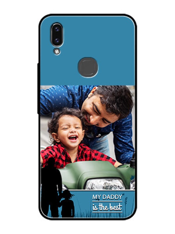 Custom Vivo V9 Pro Custom Glass Mobile Case  - Best dad design 