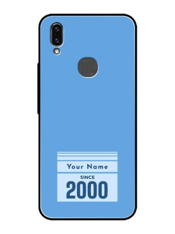 Custom Vivo V9 Pro Custom Glass Mobile Case - Custom Year of birth Design
