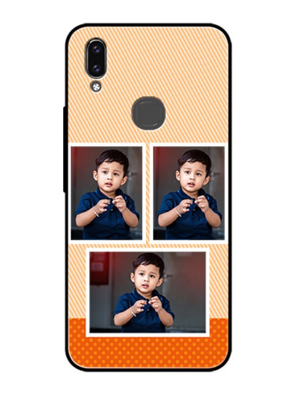 Custom Vivo V9 Youth Photo Printing on Glass Case  - Bulk Photos Upload Design