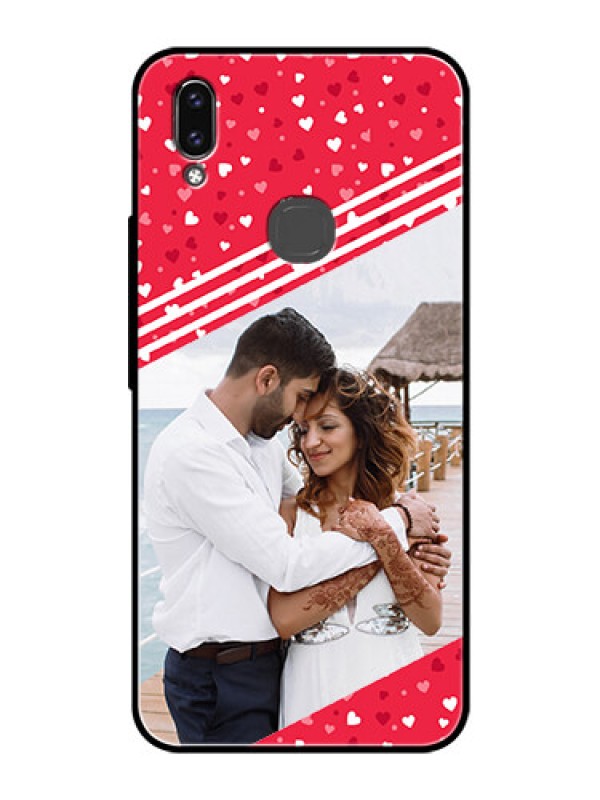 Custom Vivo V9 Youth Custom Glass Mobile Case  - Valentines Gift Design