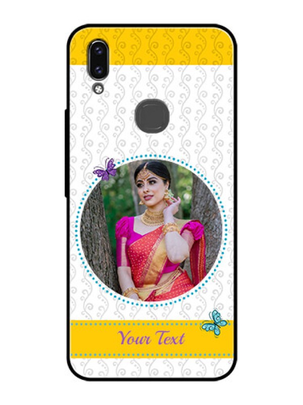Custom Vivo V9 Youth Custom Glass Mobile Case  - Girls Premium Case Design