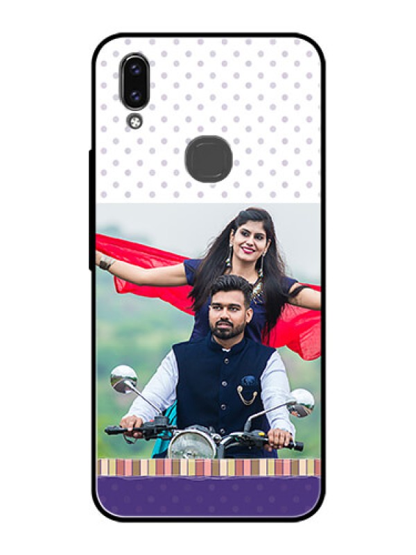 Custom Vivo V9 Youth Photo Printing on Glass Case  - Cute Family Design