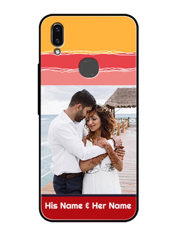Custom Vivo V9 Youth Custom Glass Mobile Case  - Colorful Case Design