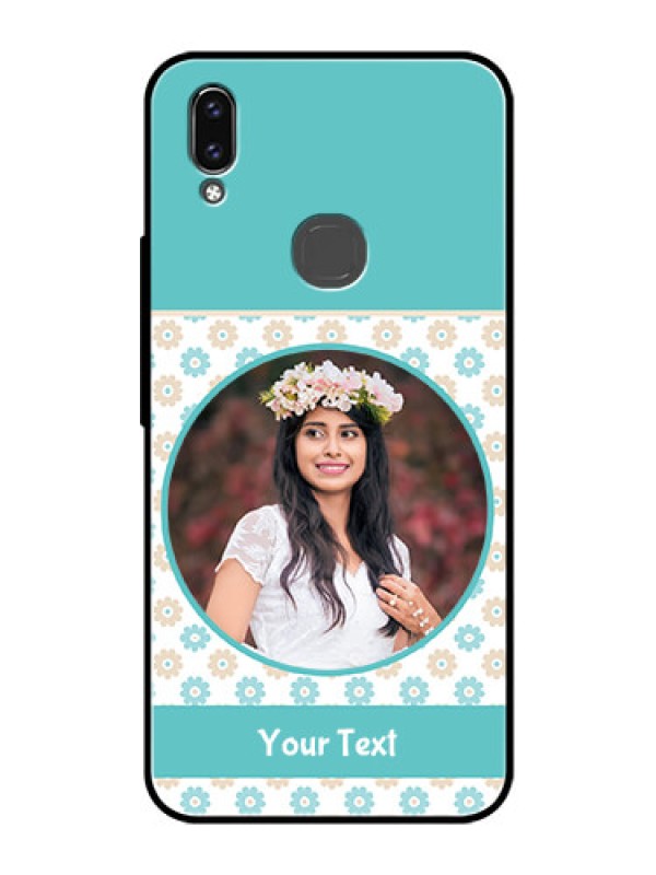 Custom Vivo V9 Youth Custom Glass Mobile Case  - Beautiful Flowers Design