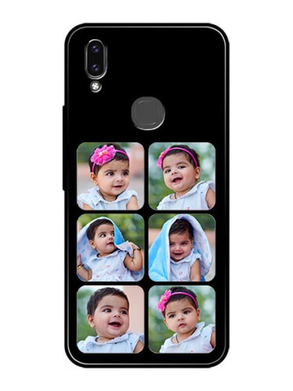 Custom Vivo V9 Youth Photo Printing on Glass Case  - Multiple Pictures Design
