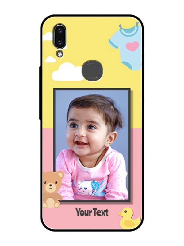 Custom Vivo V9 Youth Photo Printing on Glass Case  - Kids 2 Color Design