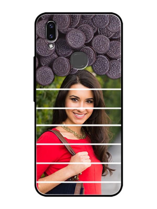 Custom Vivo V9 Youth Custom Glass Phone Case  - with Oreo Biscuit Design