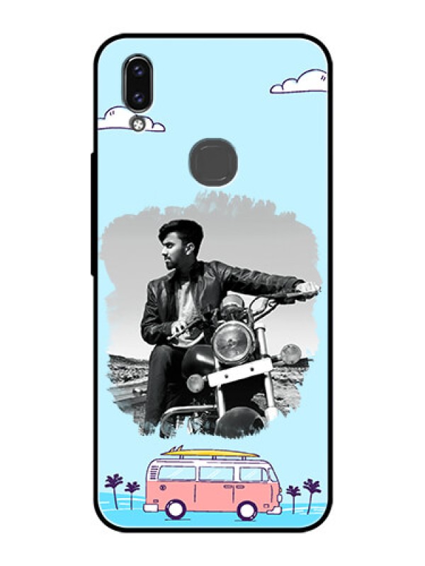 Custom Vivo V9 Youth Photo Printing on Glass Case  - Travel & Adventure Design