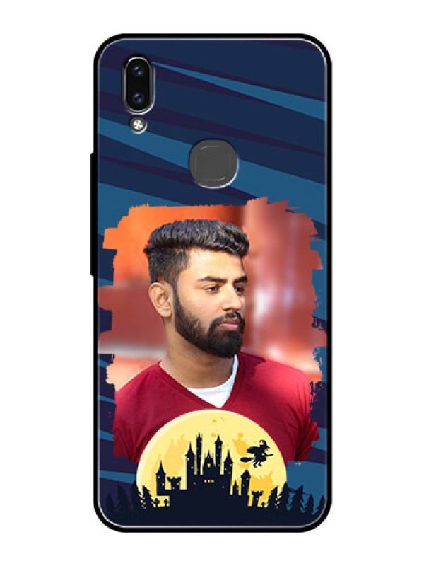 Custom Vivo V9 Youth Photo Printing on Glass Case  - Halloween Witch Design 
