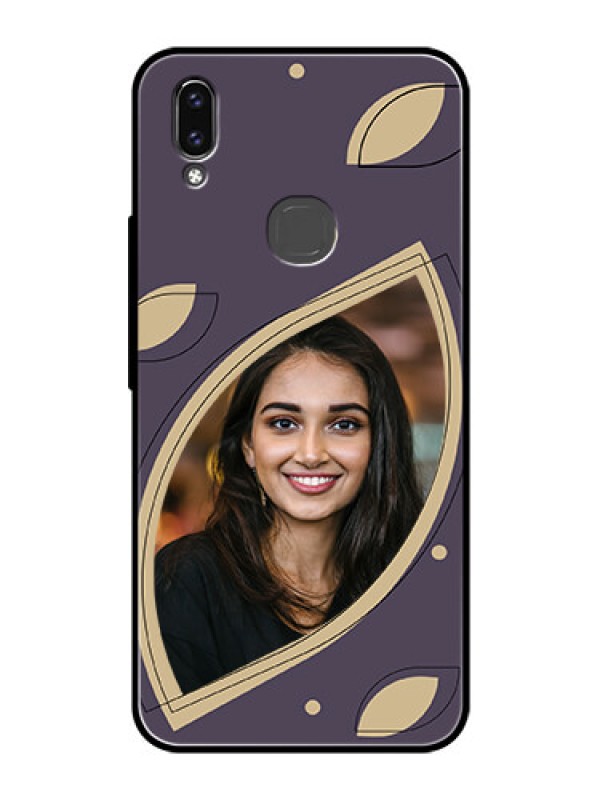 Custom Vivo V9 Youth Custom Glass Mobile Case - Falling Leaf Design