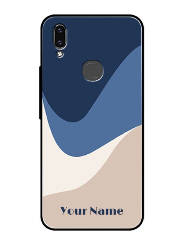 Custom Vivo V9 Youth Custom Glass Phone Case - Abstract Drip Art Design