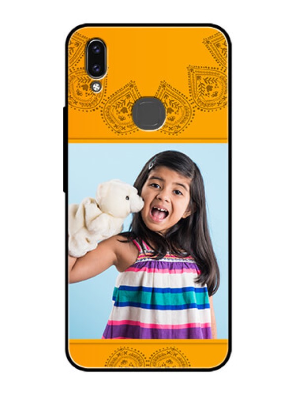 Custom Vivo V9 Personalized Glass Phone Case  - Photo Wedding Design 