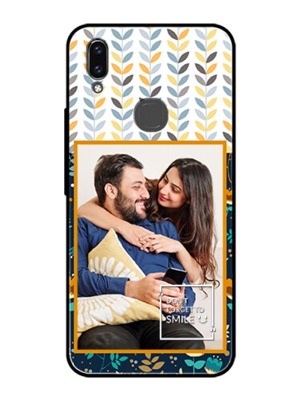Custom Vivo V9 Custom Glass Mobile Case  - Pattern Design