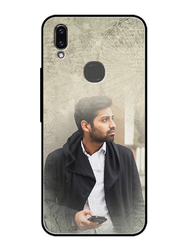 Custom Vivo V9 Custom Glass Phone Case  - with vintage design