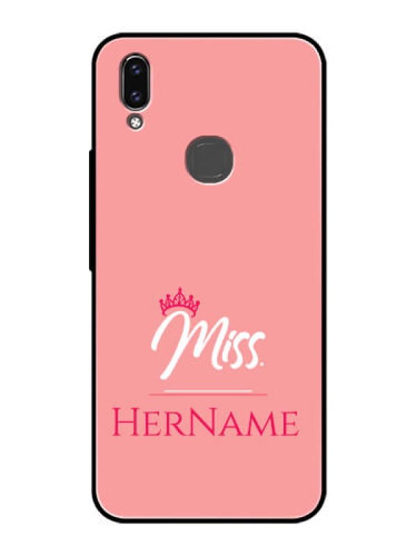 Custom Vivo V9 Custom Glass Phone Case Mrs with Name