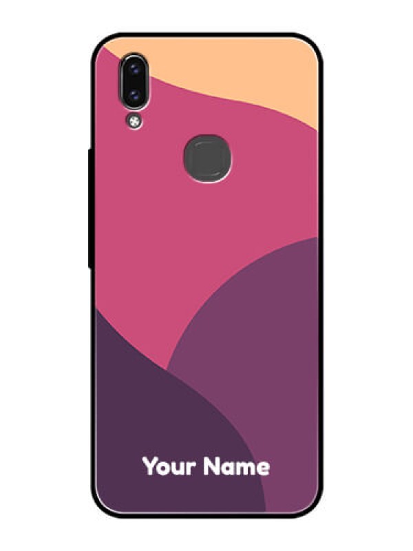 Custom Vivo V9 Custom Glass Phone Case - Mixed Multi-colour abstract art Design