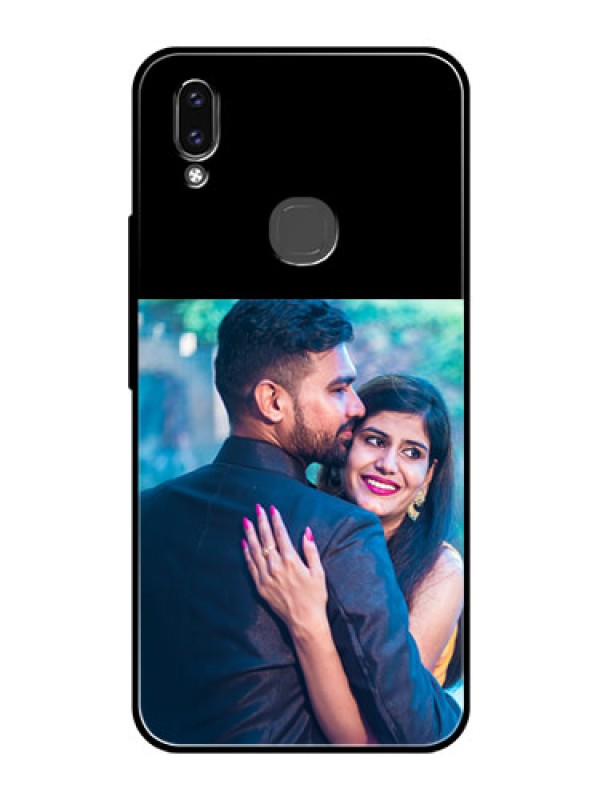 Custom Vivo V9 Custom Glass Phone Case - Upload Full Picture With Custom Color Design