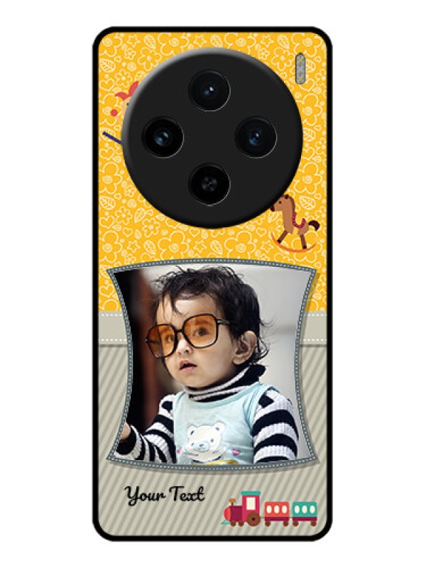 Custom Vivo X100 5G Custom Glass Phone Case - Baby Picture Upload Design