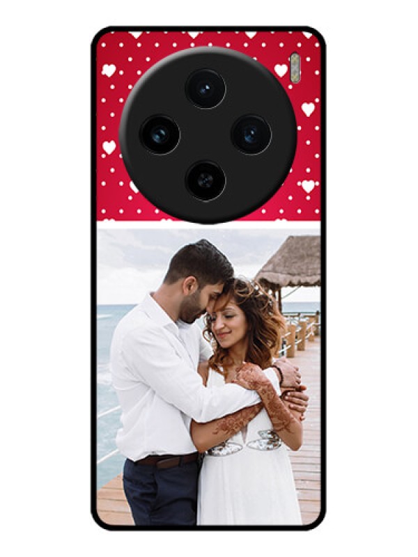 Custom Vivo X100 5G Custom Glass Phone Case - Hearts Mobile Case Design