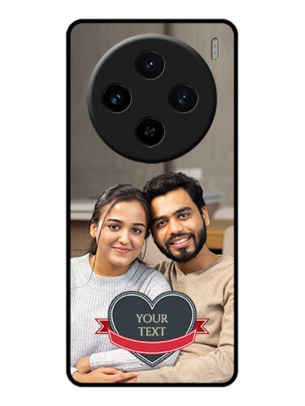 Custom Vivo X100 5G Custom Glass Phone Case - Just Married Couple Design
