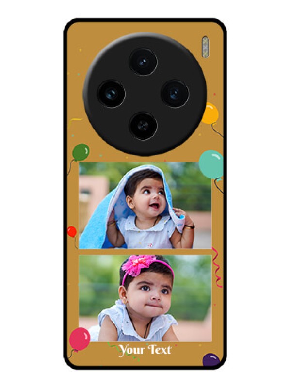 Custom Vivo X100 5G Custom Glass Phone Case - Image Holder With Birthday Celebrations Design