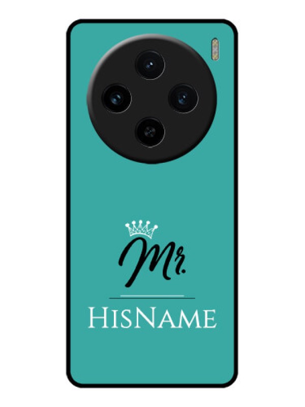 Custom Vivo X100 5G Custom Glass Phone Case - Mr With Name Design