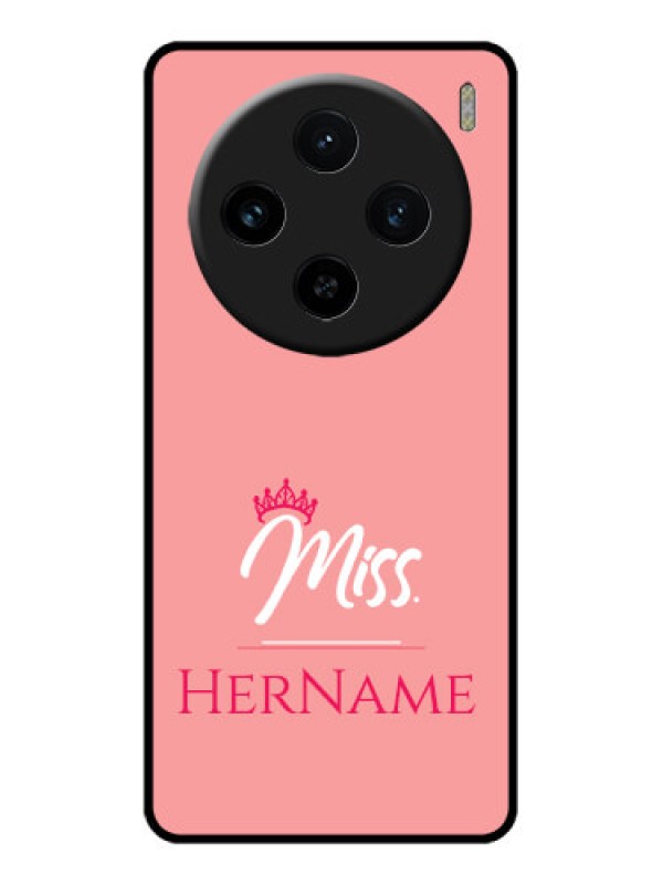 Custom Vivo X100 5G Custom Glass Phone Case - Mrs With Name Design