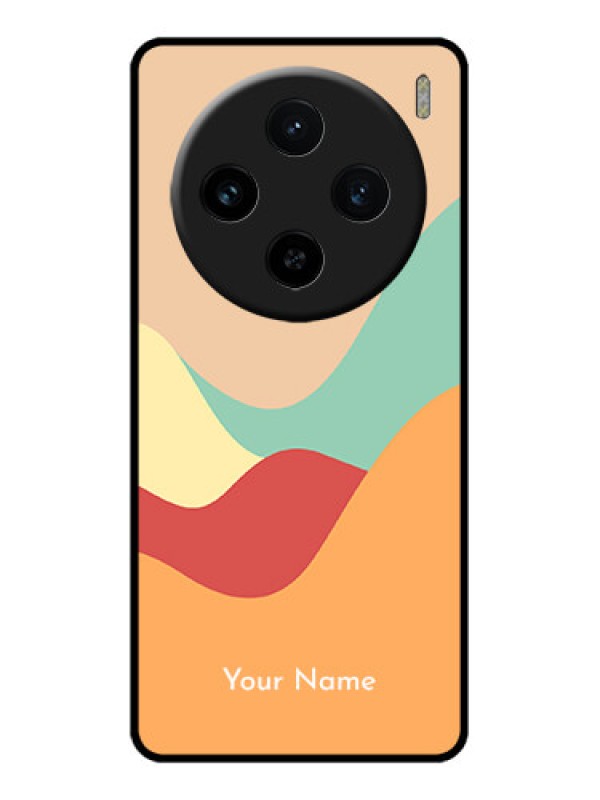 Custom Vivo X100 5G Custom Glass Phone Case - Ocean Waves Multi - Colour Design