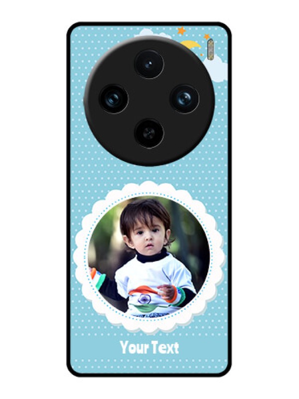 Custom Vivo X100 Pro 5G Custom Glass Phone Case - Violet Pattern Design
