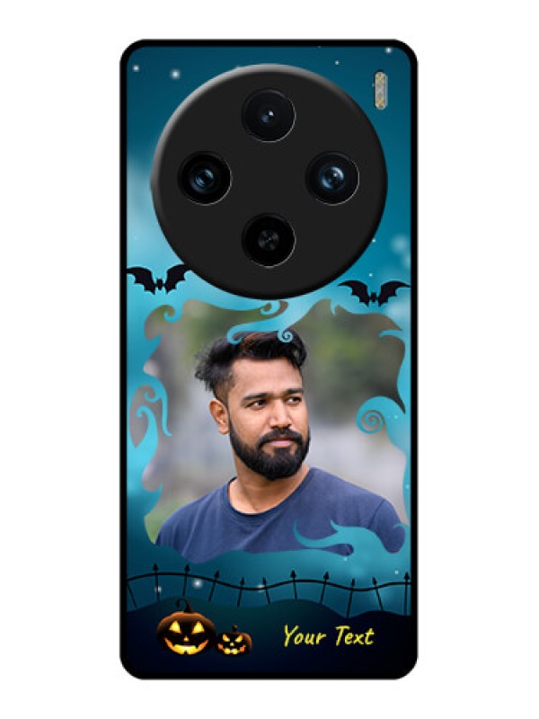 Custom Vivo X100 Pro 5G Custom Glass Phone Case - Halloween Frame Design