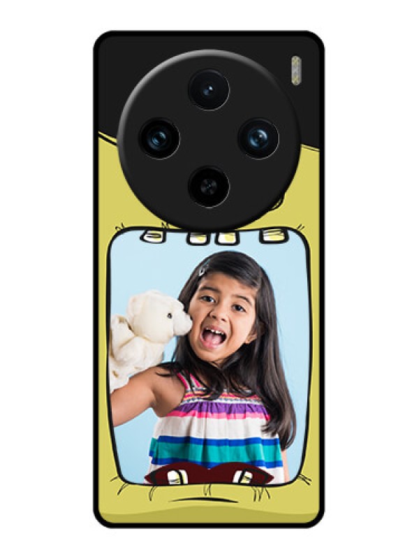 Custom Vivo X100 Pro 5G Custom Glass Phone Case - Cartoon Monster Back Case Design