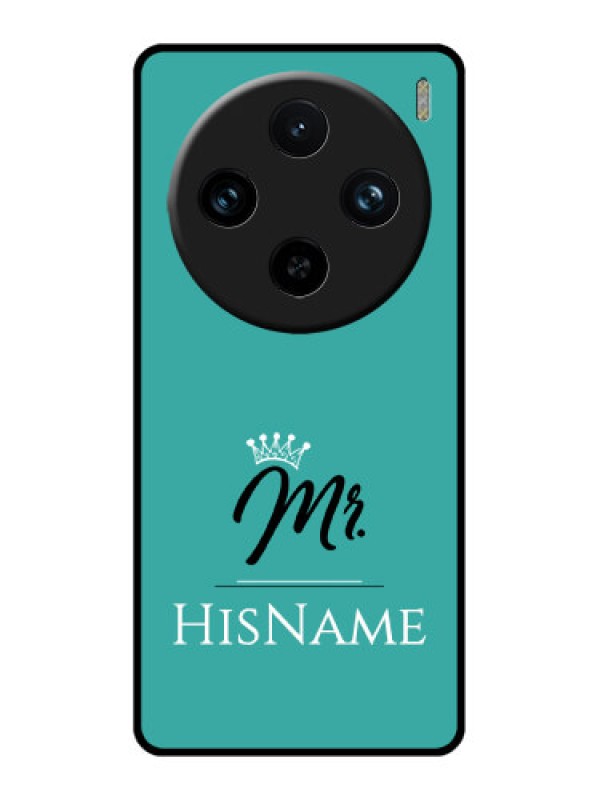 Custom Vivo X100 Pro 5G Custom Glass Phone Case - Mr With Name Design