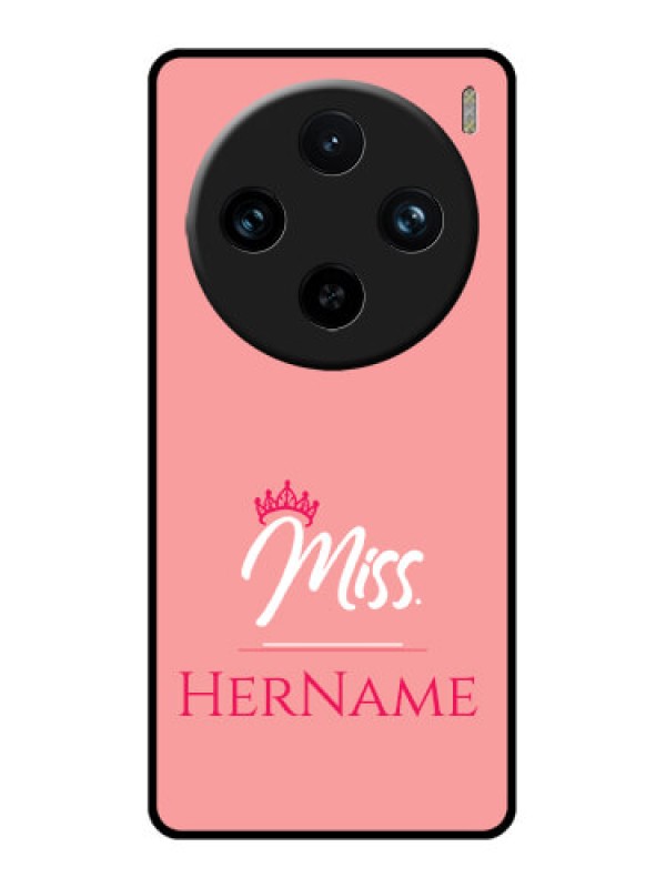 Custom Vivo X100 Pro 5G Custom Glass Phone Case - Mrs With Name Design