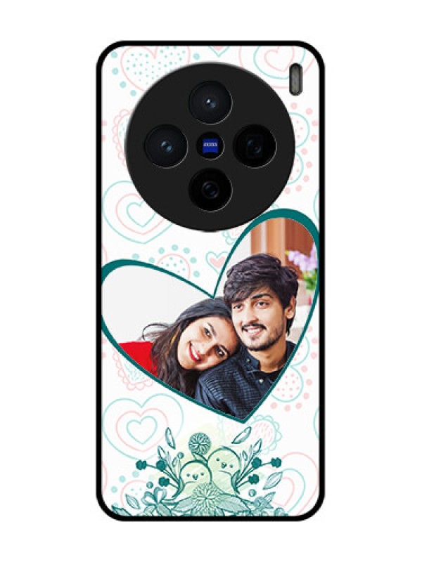 Custom Vivo X200 5G Custom Glass Phone CasePremium Couple Design