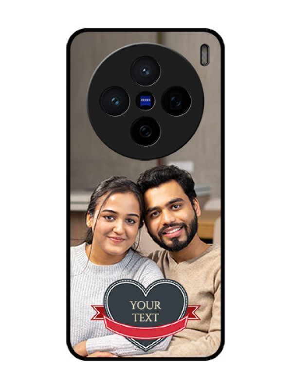 Custom Vivo X200 5G Custom Glass Phone CaseJust Married Couple Design
