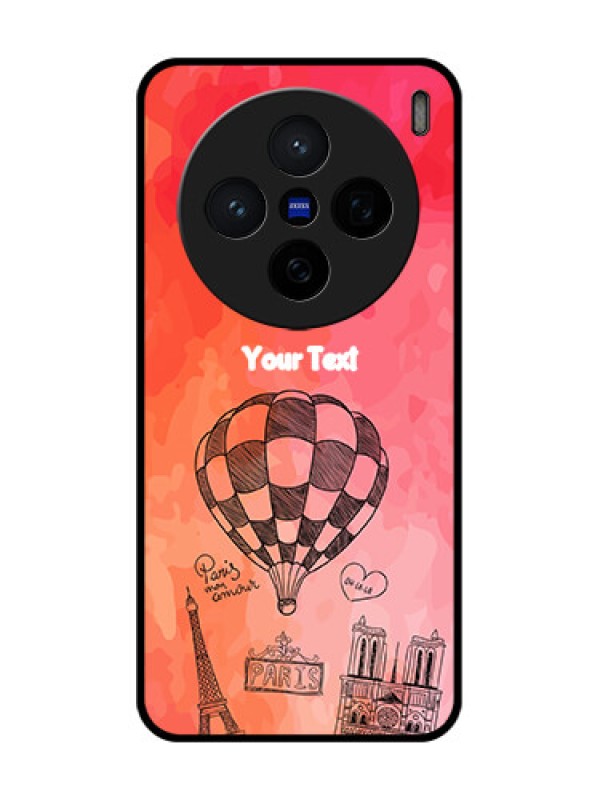 Custom Vivo X200 5G Custom Glass Phone CaseParis Theme Design