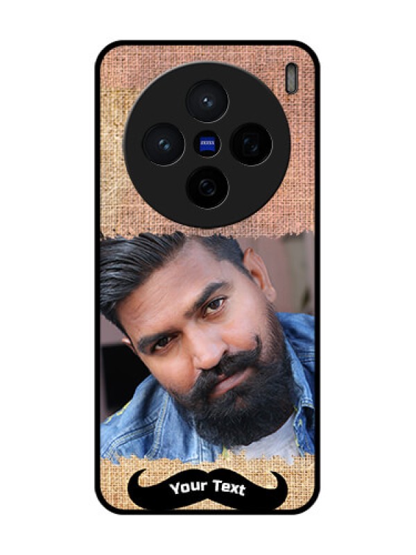 Custom Vivo X200 5G Custom Glass Phone CaseWith Texture Design