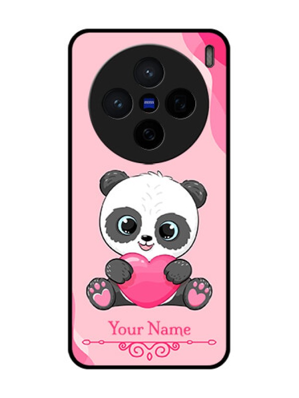 Custom Vivo X200 5G Custom Glass Phone CaseCute Panda Design