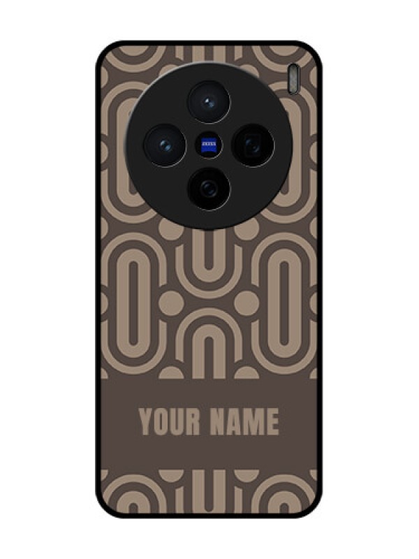 Custom Vivo X200 5G Custom Glass Phone CaseCaptivating Zero Pattern Design
