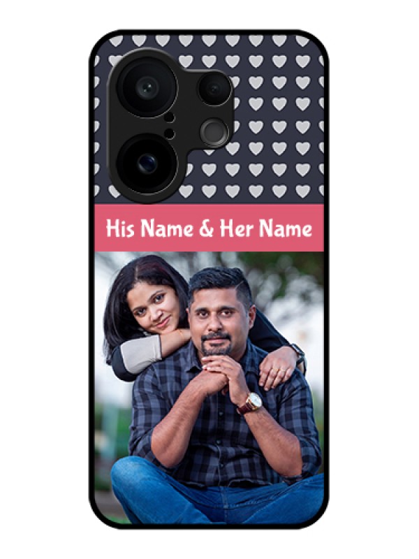 Custom Vivo X200 FE 5G Custom Glass Phone Case - Love Symbols Design