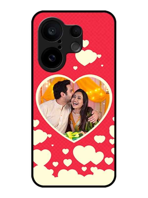 Custom Vivo X200 FE 5G Custom Glass Phone Case - Love Symbols Phone Cover Design
