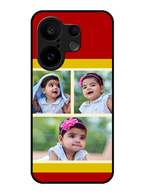 Custom Vivo X200 FE 5G Custom Glass Phone Case - Multiple Pic Upload Design