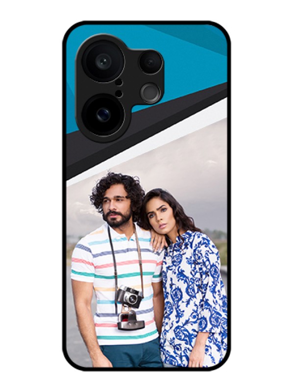 Custom Vivo X200 FE 5G Custom Glass Phone Case - Simple Pattern Photo Upload Design