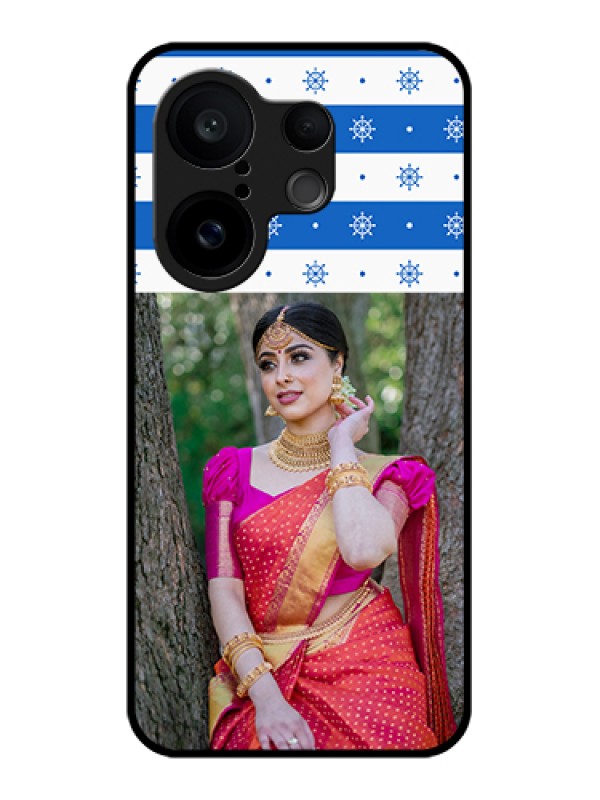 Custom Vivo X200 FE 5G Custom Glass Phone Case - Snow Pattern Design