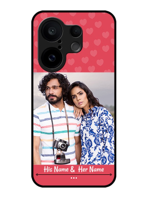 Custom Vivo X200 FE 5G Custom Glass Phone Case - Simple Love Design