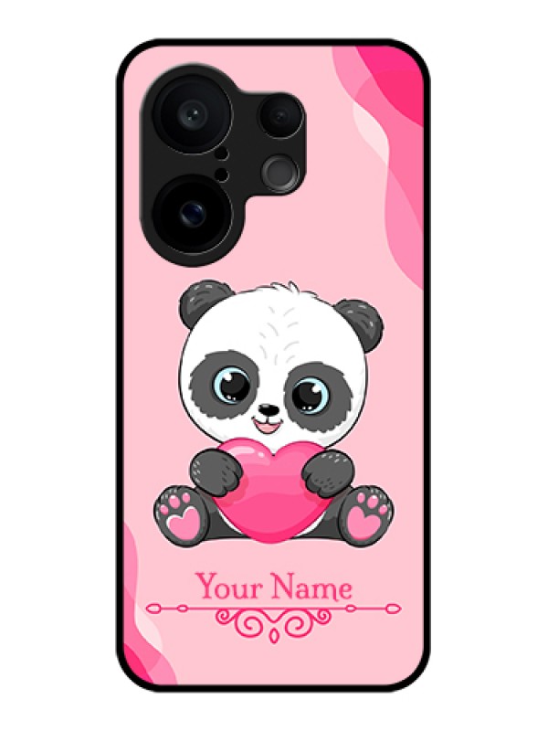 Custom Vivo X200 FE 5G Custom Glass Phone Case - Cute Panda Design