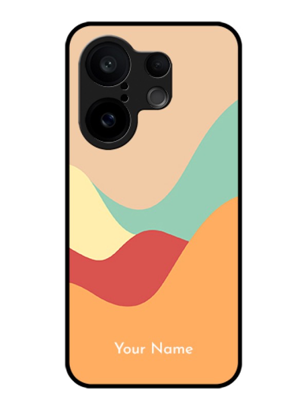 Custom Vivo X200 FE 5G Custom Glass Phone Case - Ocean Waves Multi - Colour Design