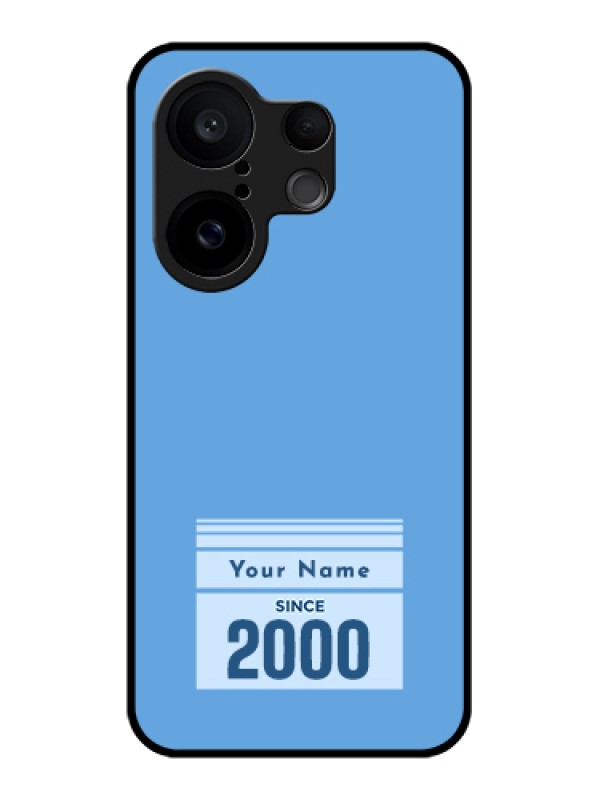 Custom Vivo X200 FE 5G Custom Glass Phone Case - Custom Year Of Birth Design